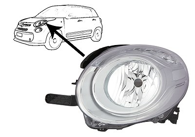 Van Wezel Hauptscheinwerfer [Hersteller-Nr. 1609963] für Fiat
