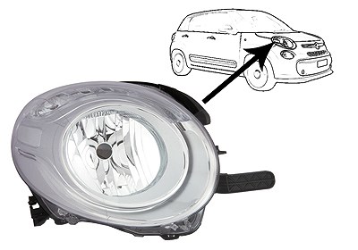 Van Wezel Hauptscheinwerfer [Hersteller-Nr. 1609964] für Fiat