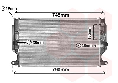 Van Wezel Kühler, Motorkühlung [Hersteller-Nr. 53002704] für Toyota