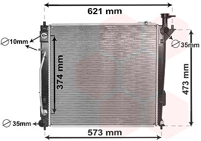 Van Wezel Kühler, Motorkühlung [Hersteller-Nr. 82002339] für Hyundai