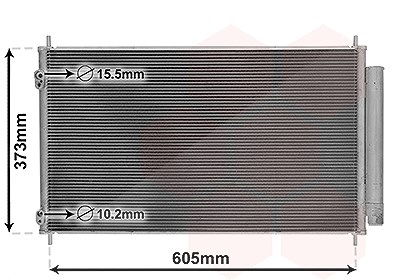 Van Wezel Kondensator, Klimaanlage [Hersteller-Nr. 53005708] für Toyota