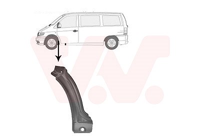 Van Wezel Kotflügel [Hersteller-Nr. 3078155] für Mercedes-Benz