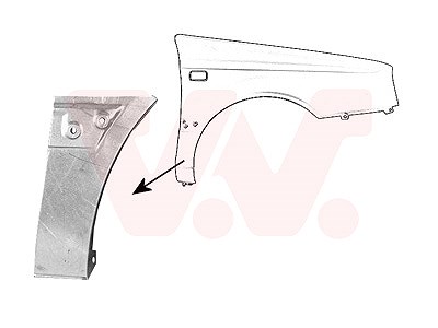 Van Wezel Kotflügel [Hersteller-Nr. 5883156] für VW