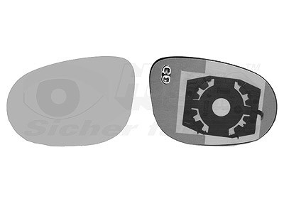 Van Wezel Spiegelglas, Außenspiegel [Hersteller-Nr. 1779837] für Lancia, Fiat
