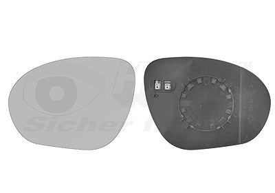 Van Wezel Spiegelglas, Außenspiegel [Hersteller-Nr. 3380837] für Nissan