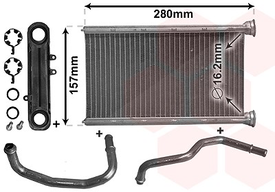 Van Wezel Wärmetauscher, Innenraumheizung [Hersteller-Nr. 21006069] für Jeep