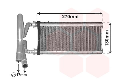 Van Wezel Wärmetauscher, Innenraumheizung [Hersteller-Nr. 53006706] für Lexus