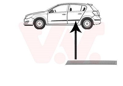 Van Wezel Zier-/Schutzleiste, Tür [Hersteller-Nr. 3745425] für Opel