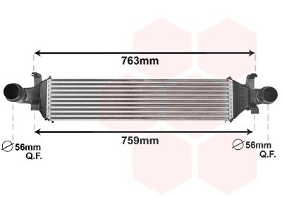 Van Wezel Ladeluftkühler [Hersteller-Nr. 30004658] für Mercedes-Benz