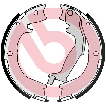 Brembo Bremsbackensatz, Feststellbremse [Hersteller-Nr. S83562] für Kia