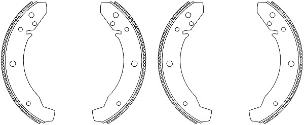 Hella Bremsbackensatz [Hersteller-Nr. 8DB355003-521] für VW