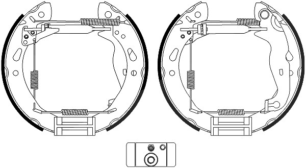 Hella Bremsbackensatz [Hersteller-Nr. 8DB355022-921] für Ford