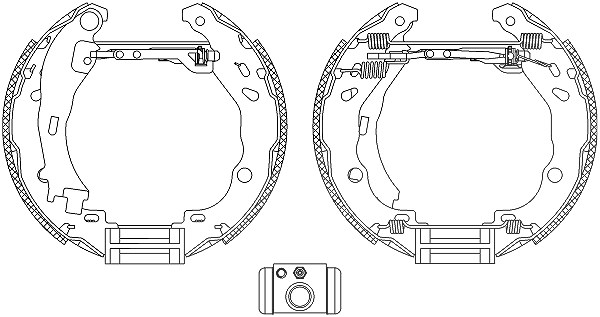 Hella Bremsbackensatz [Hersteller-Nr. 8DB355004-921] für Lancia