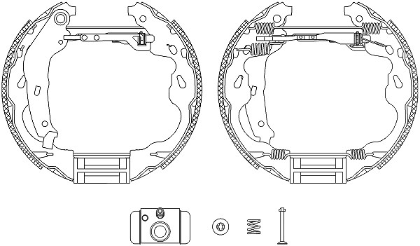 Hella Bremsbackensatz [Hersteller-Nr. 8DB355004-931] für Suzuki, Toyota