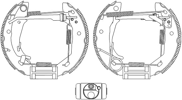 Hella Bremsbackensatz [Hersteller-Nr. 8DB355004-521] für Mercedes-Benz