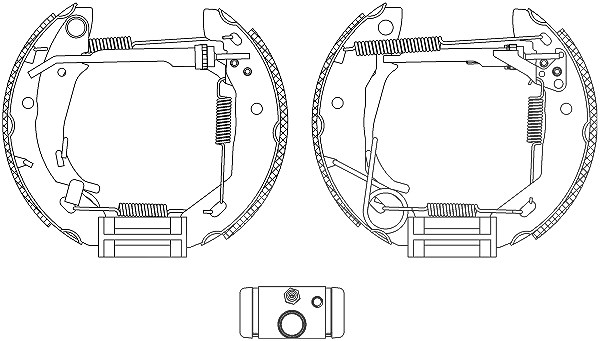 Hella Bremsbackensatz [Hersteller-Nr. 8DB355005-061] für Mercedes-Benz