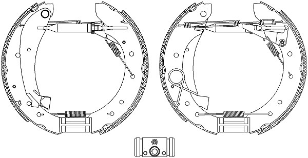 Hella Bremsbackensatz [Hersteller-Nr. 8DB355005-281] für Citroën, Peugeot