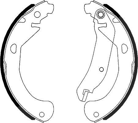 Hella Bremsbackensatz [Hersteller-Nr. 8DB355022-031] für Chevrolet
