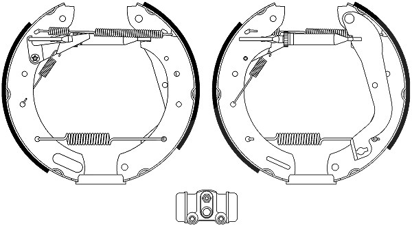 Hella Bremsbackensatz [Hersteller-Nr. 8DB355022-651] für Nissan