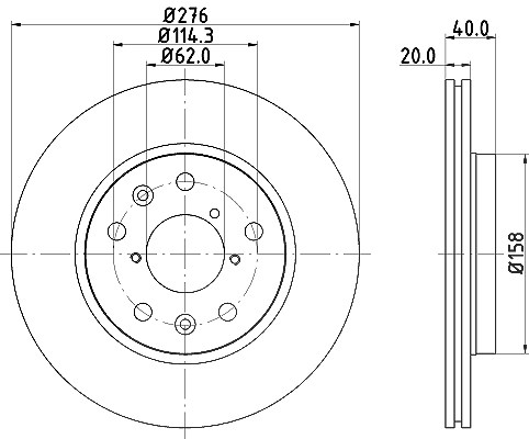 Hella Bremsscheibe [Hersteller-Nr. 8DD355117-881] für Suzuki