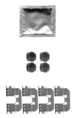 Hella Zubehörsatz, Scheibenbremsbelag [Hersteller-Nr. 8DZ355204-331] für Honda