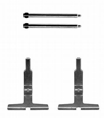 Hella Zubehörsatz, Scheibenbremsbelag [Hersteller-Nr. 8DZ355204-061] für Mercedes-Benz