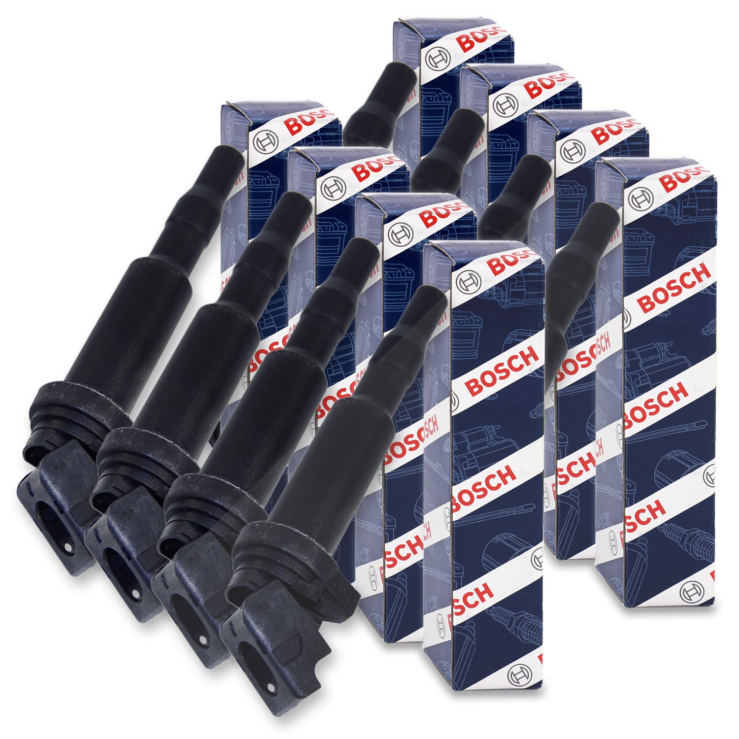 Bosch 8x Zündspule [Hersteller-Nr. 0221504470] für Alpina, BMW