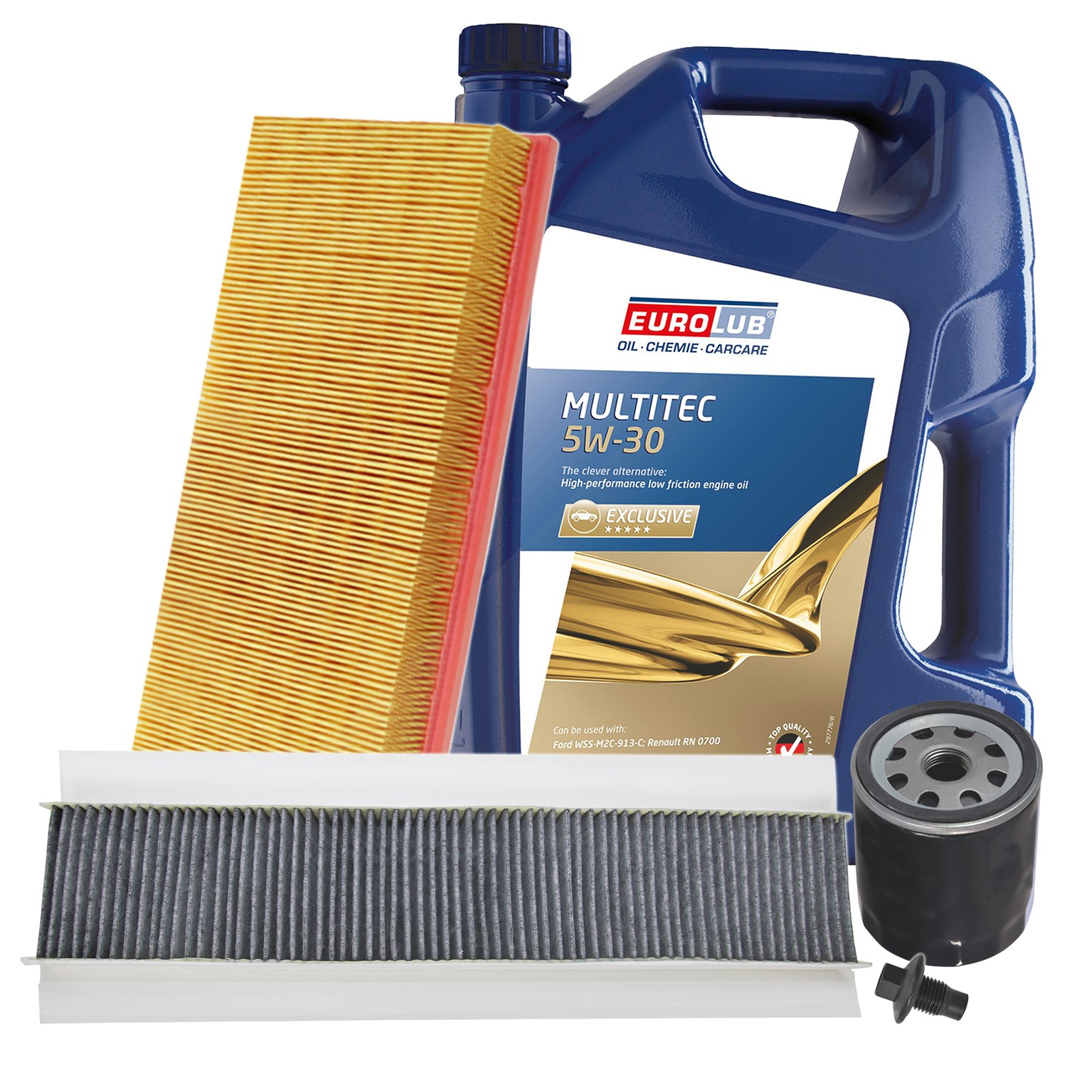 Bestprice Inspektionspaket Filtersatz SET A + 5l ÖL [Hersteller-Nr. 10493714] für Ford