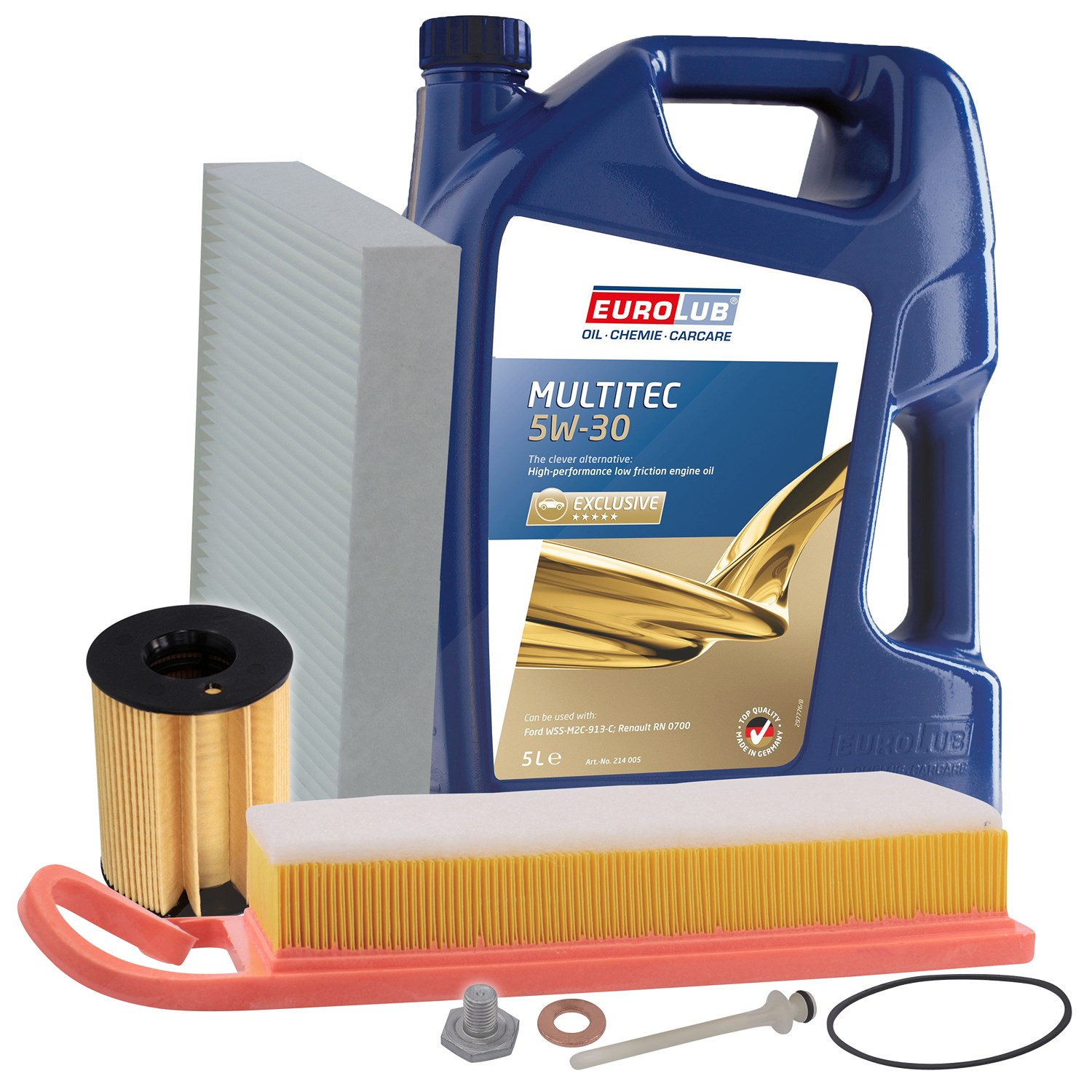 Bestprice Inspektionspaket Filtersatz SET A + 5l ÖL [Hersteller-Nr. 10493717] für Ford