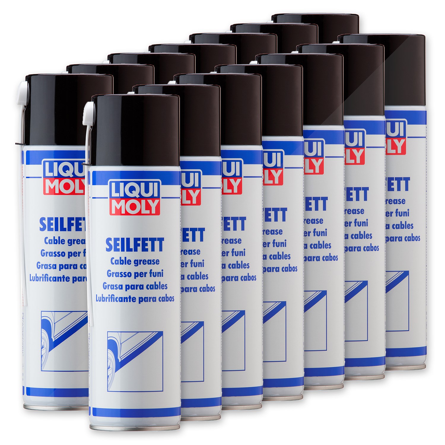 Liqui Moly 12x 500 ml Seilfett-Spray [Hersteller-Nr. 6135]