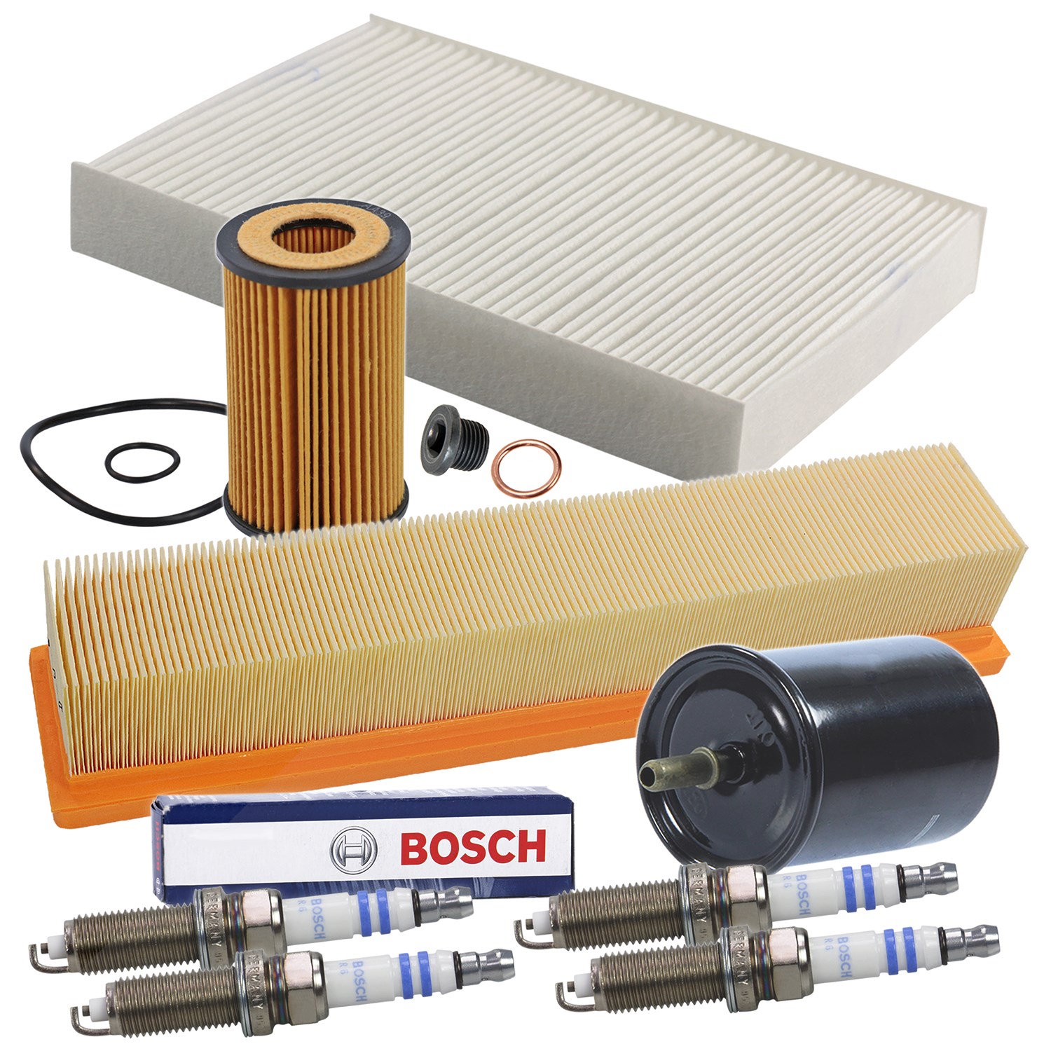 Bestprice Inspektionspaket Filtersatz SET D [Hersteller-Nr. 10694365] für Renault