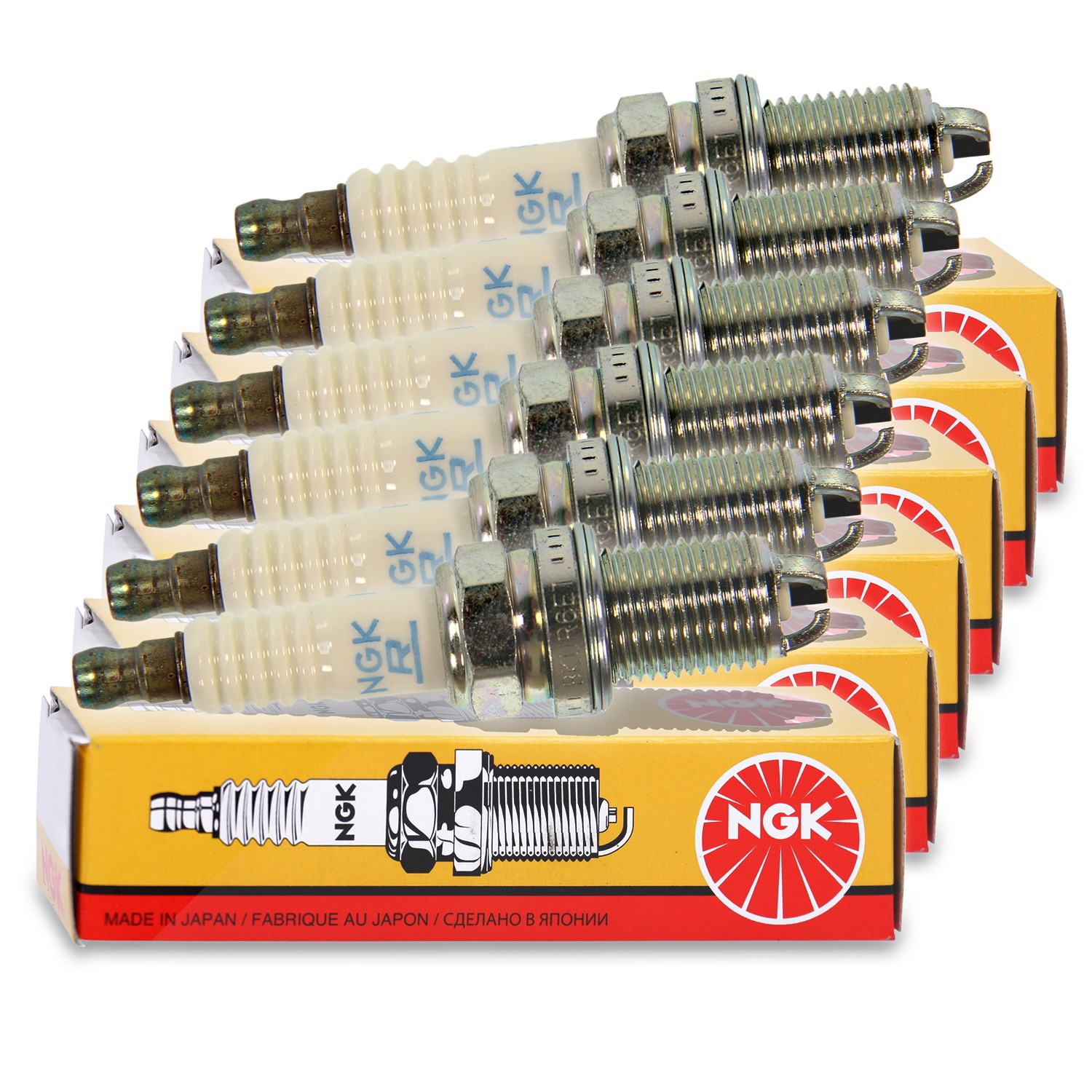 Ngk 6x Zündkerze [Hersteller-Nr. 3045] für Audi