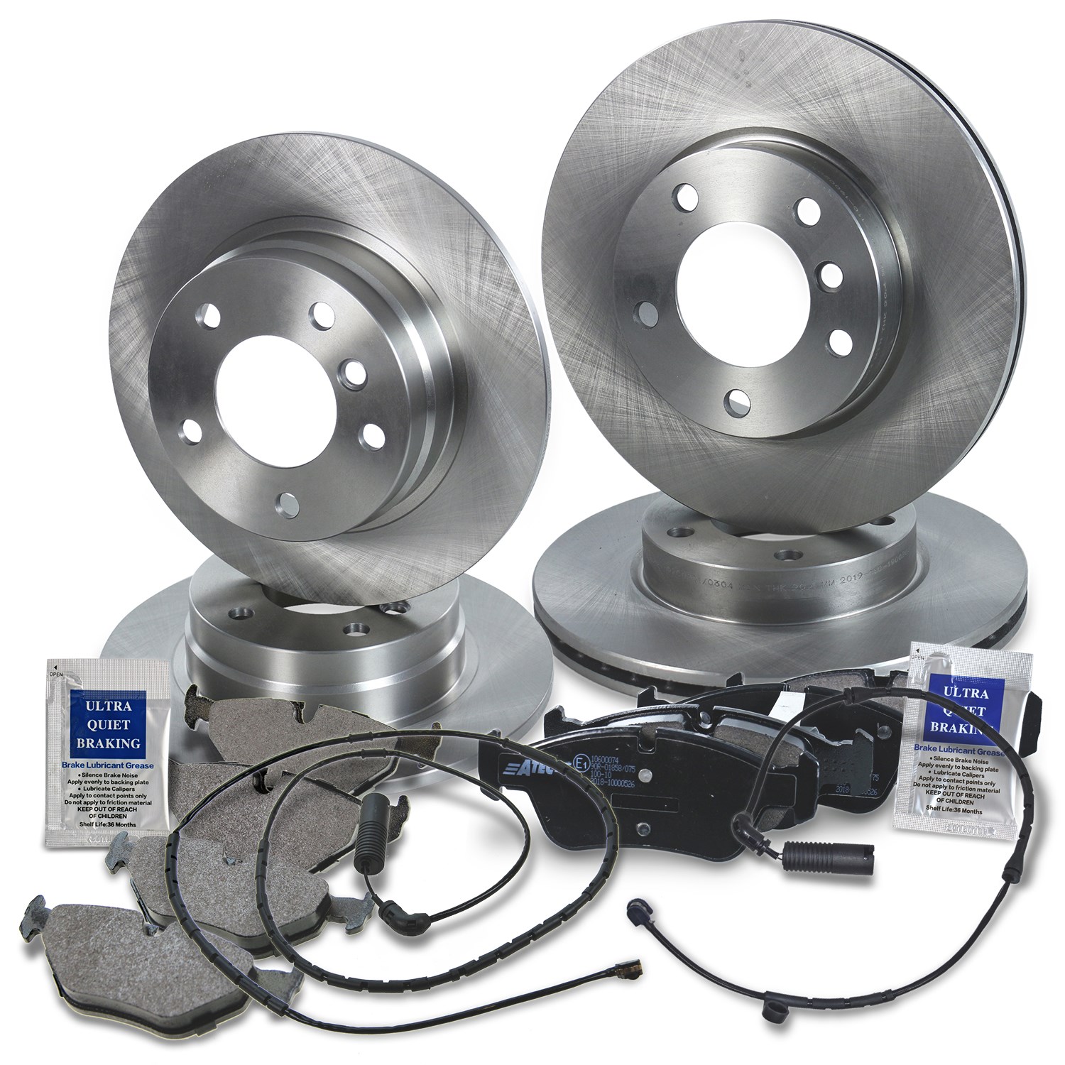 Bestprice Bremsscheiben + Bremsbeläge Vorne + Hinten [Hersteller-Nr. 10603995] für BMW