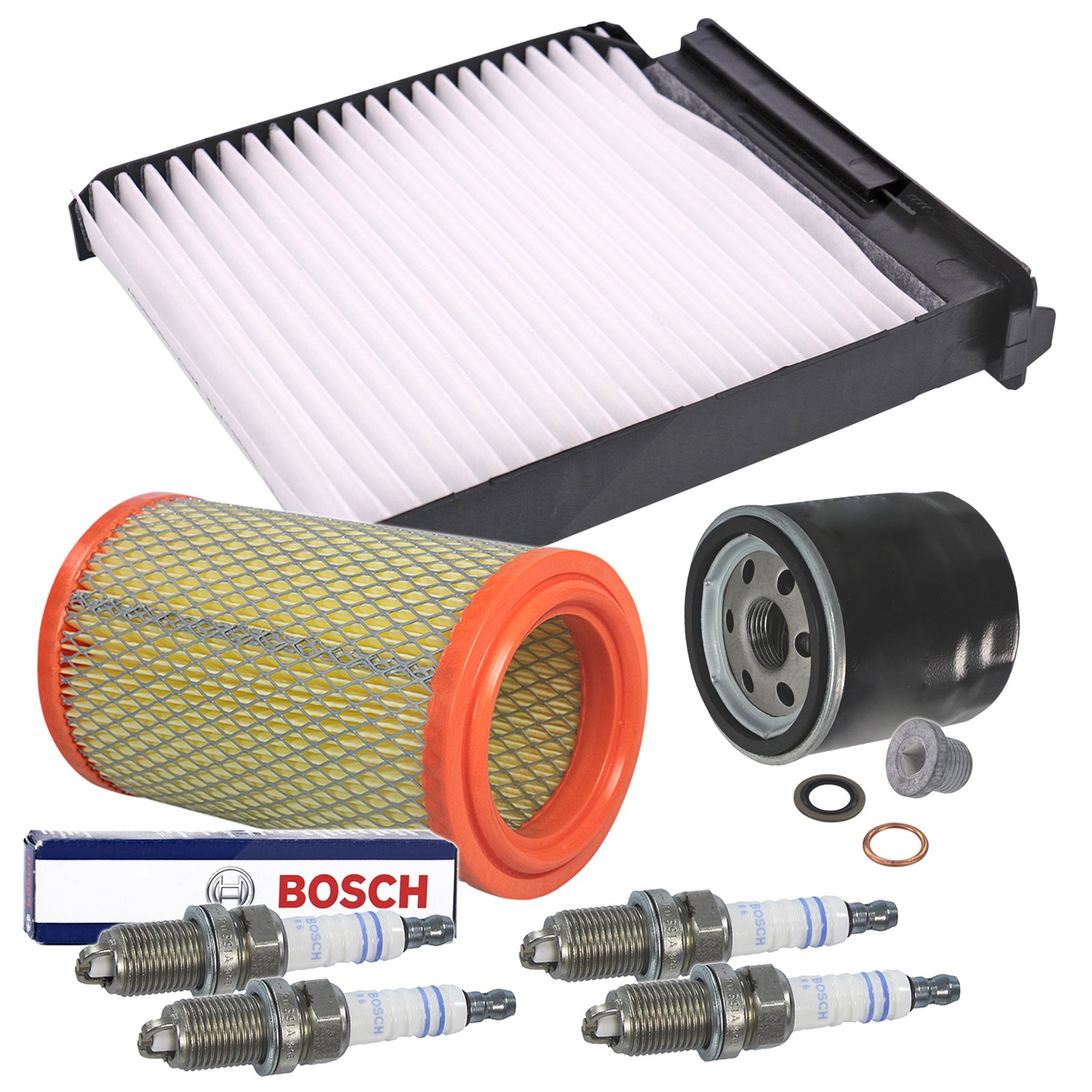 Bestprice Inspektionspaket Filtersatz SET C [Hersteller-Nr. 10694610] für Renault