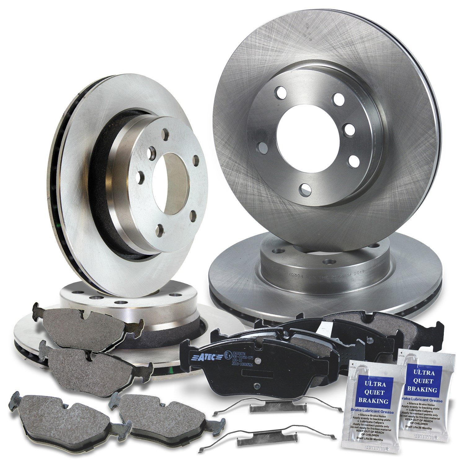 Bestprice Bremsscheiben + Bremsbeläge vorne + hinten [Hersteller-Nr. 10603295] für BMW