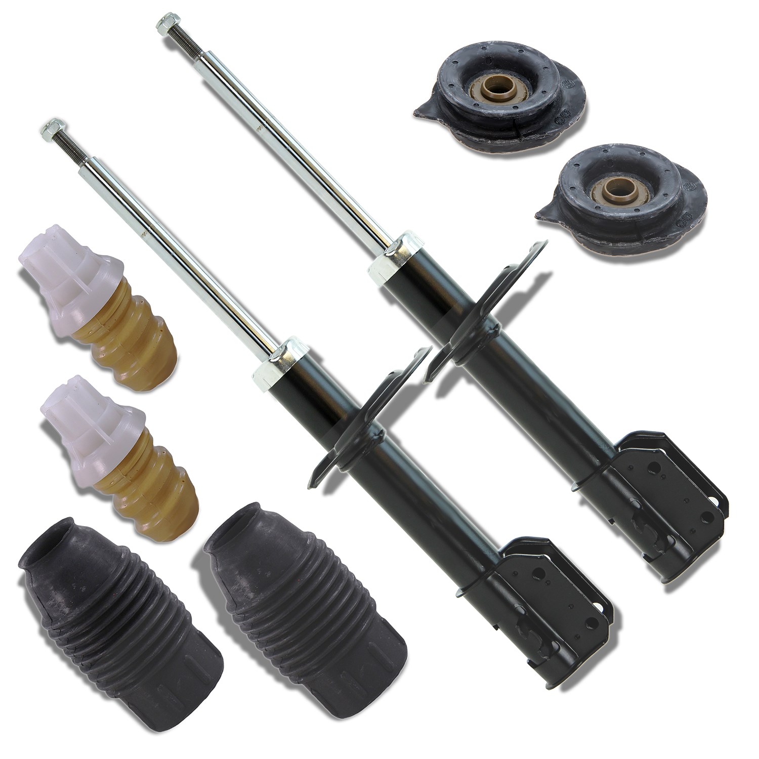 Bestprice 2x Stossdämpfer+Domlager+Staubschutz vorn Gasdruck [Hersteller-Nr. 10683189] für Fiat