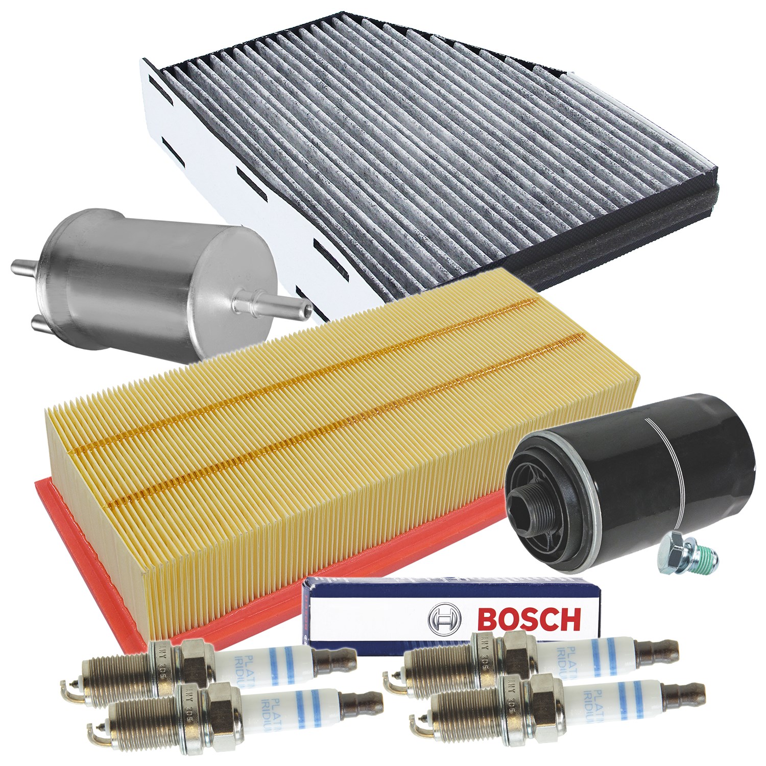 Bestprice Inspektionspaket Filtersatz SET D [Hersteller-Nr. 10694699] für Skoda, Audi, VW, Seat