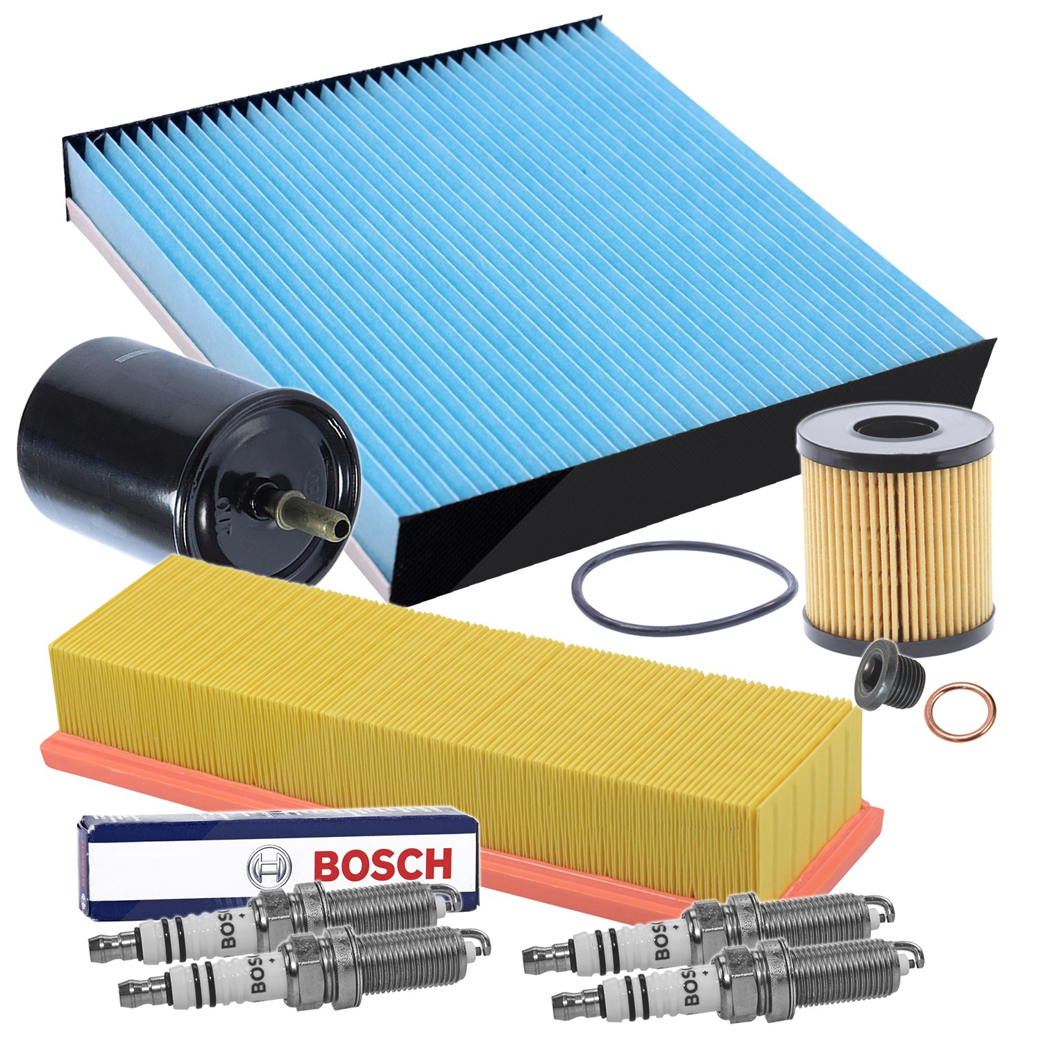 Bestprice Inspektionspaket Filtersatz SET D [Hersteller-Nr. 10694711] für Citroën, Peugeot