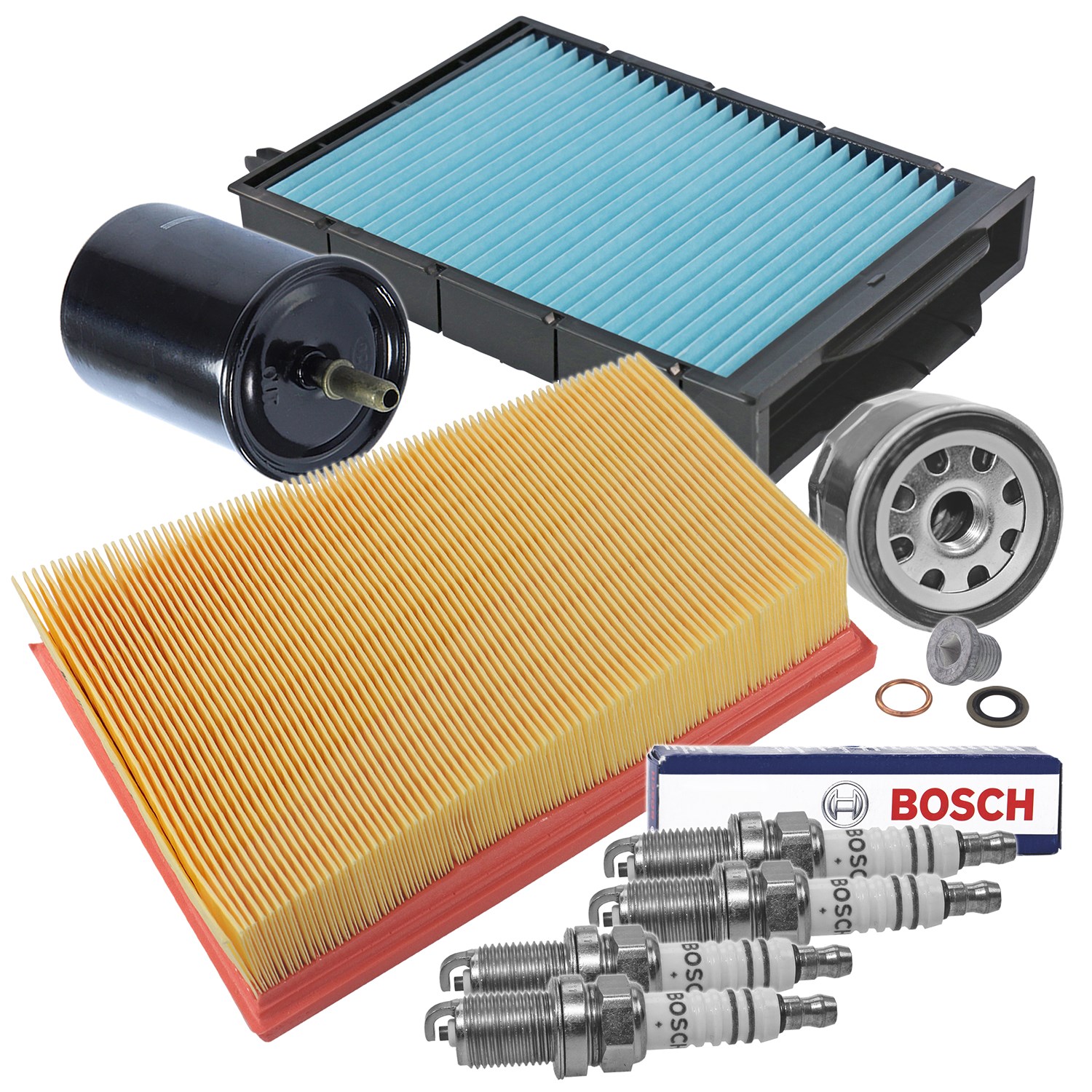 Bestprice Inspektionspaket Filtersatz SET D [Hersteller-Nr. 10694715] für Renault