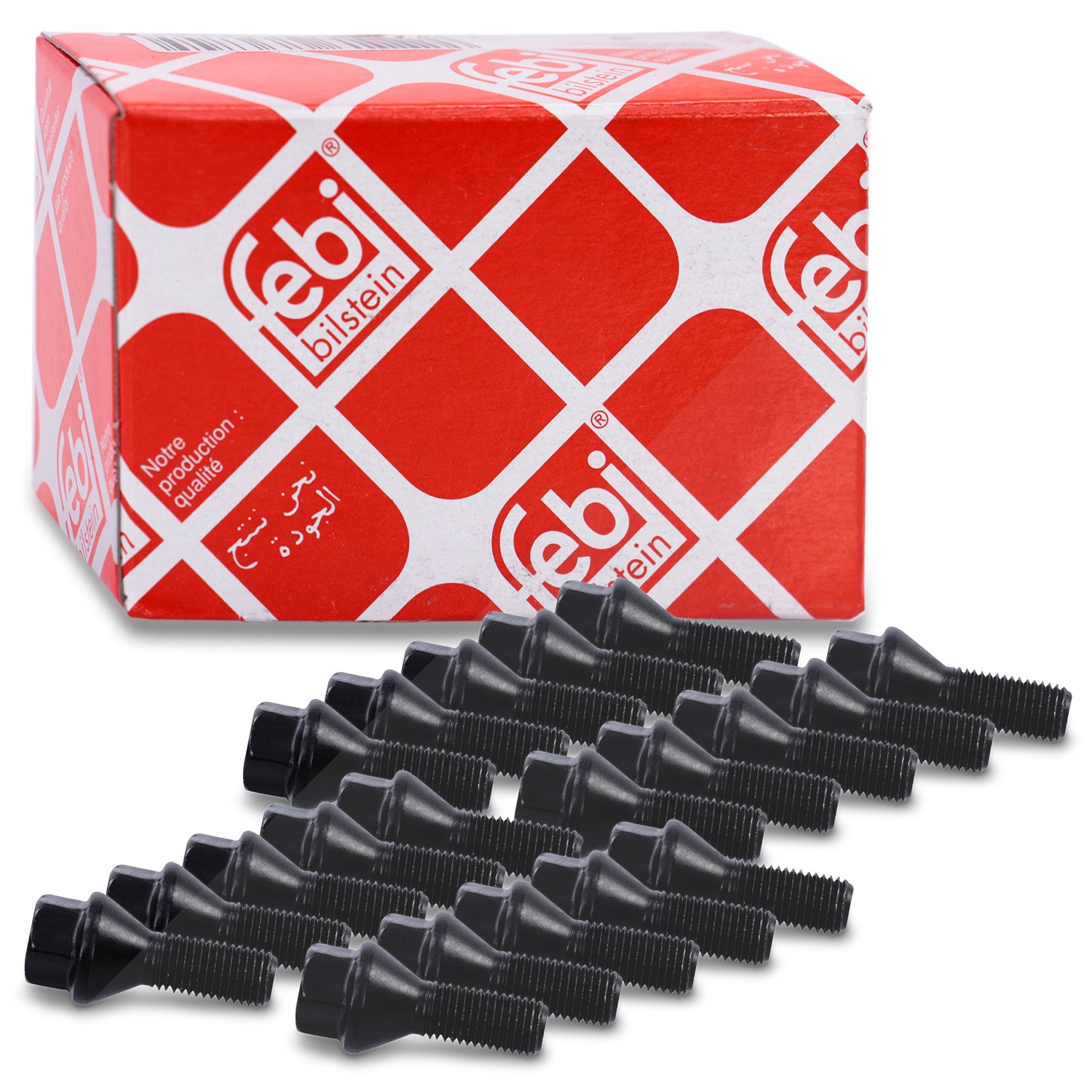 Febi Bilstein 20x Radschraube Kegelbund M12X1,5X26 [Hersteller-Nr. 07065] für BMW, Mini