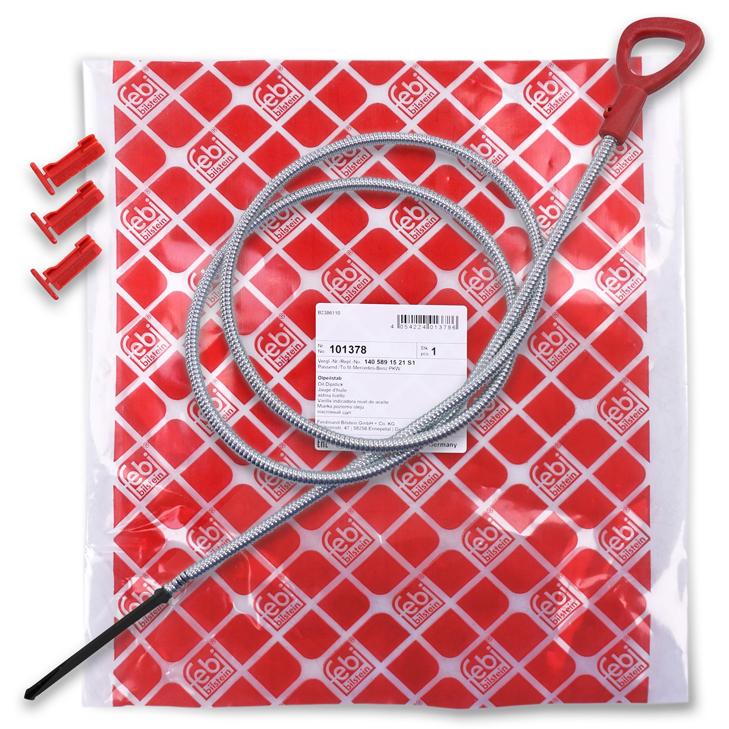 Febi Bilstein Set Ölmesssstab + 3x Sicherungsstift [Hersteller-Nr. 40191982] für Mercedes-Benz