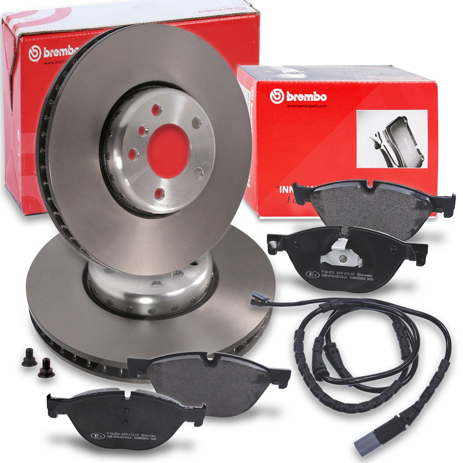 Brembo Bremsscheiben+Bremsbeläge mit VWK vorne [Hersteller-Nr. 40278647] für BMW