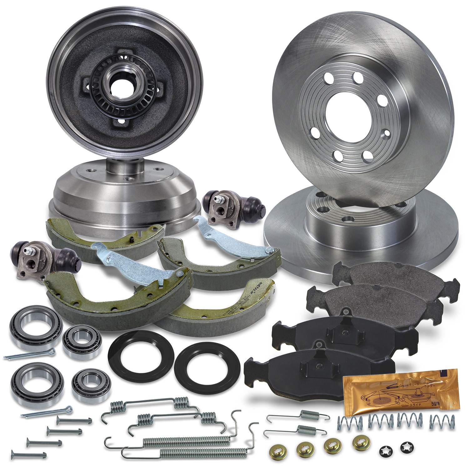 Bestprice Komplettset Bremsscheiben+Bremsbeläge Vorne+Hinten [Hersteller-Nr. 10604296] für Opel