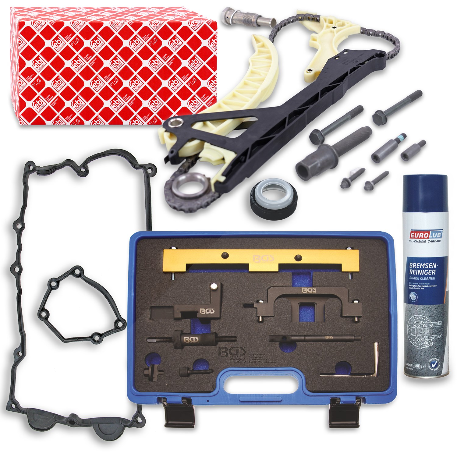 Febi Bilstein Steuerkettensatz + Einstellwerkzeug-Satz [Hersteller-Nr. 40198172] für BMW