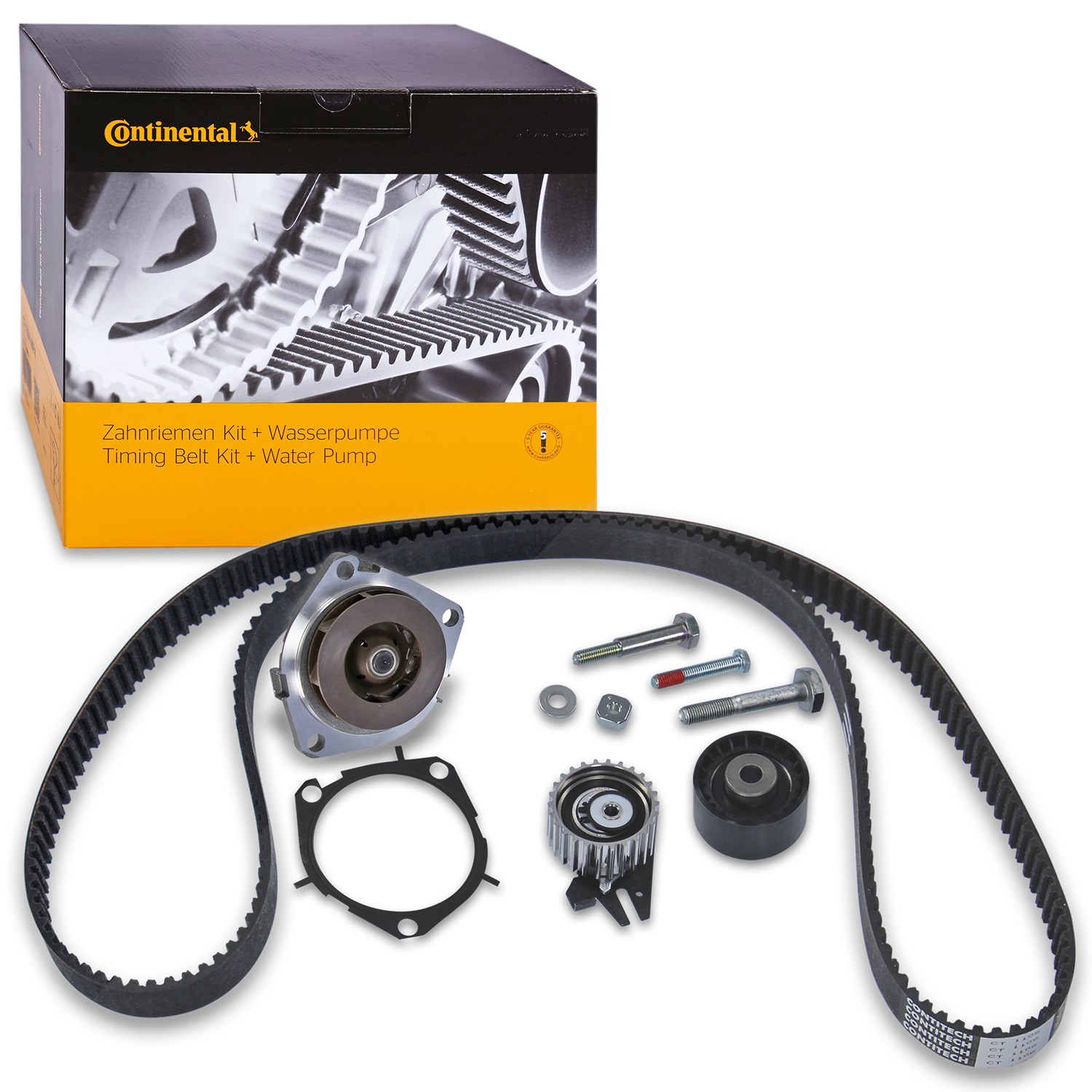 Continental Ctam Wasserpumpe + Zahnriemensatz [Hersteller-Nr. CT1105WP2] für Opel, Chrysler, Saab, Jeep, Suzuki, Fiat, Alfa Romeo, Vauxhall, Lancia