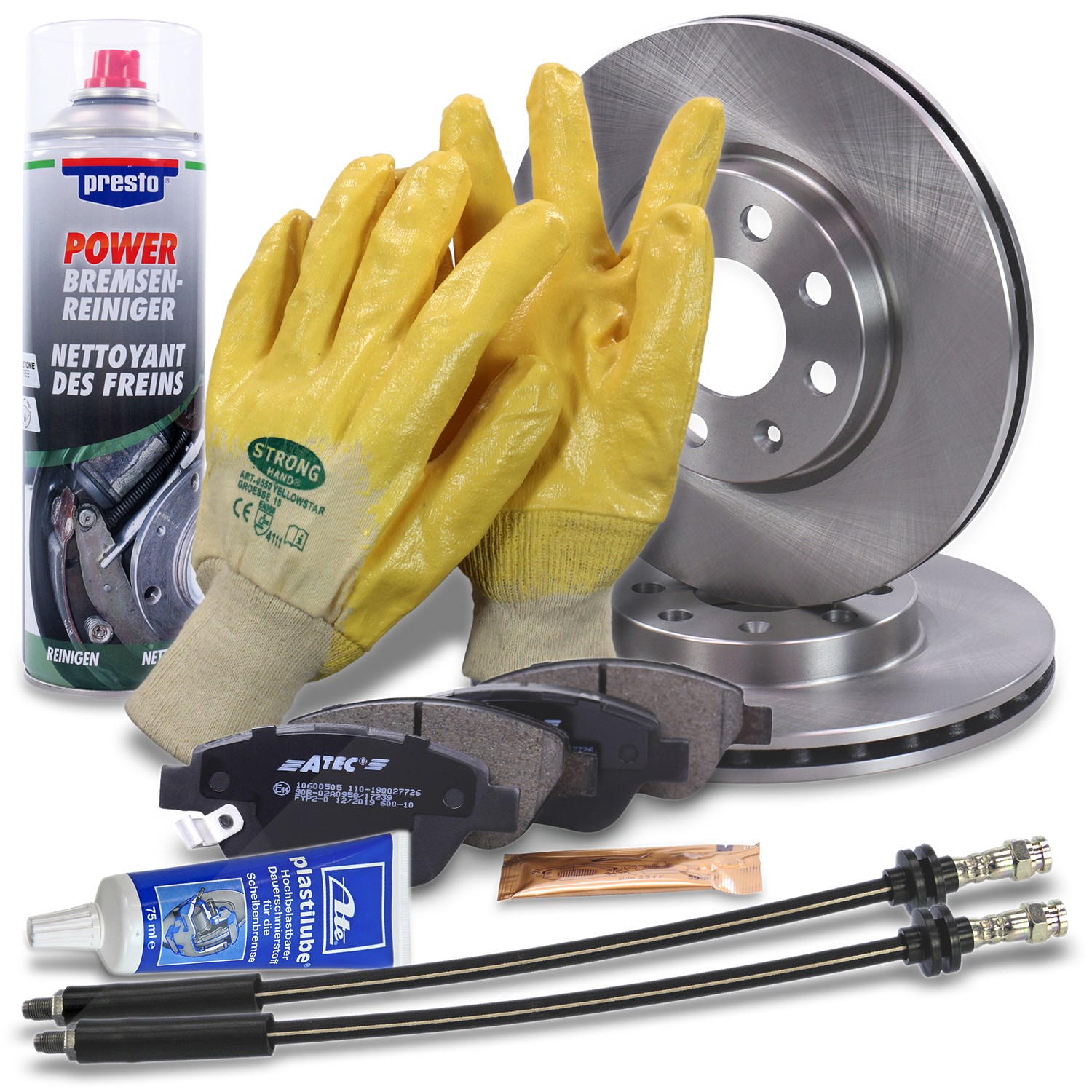 Bestprice Satz Bremsscheiben + Bremsbeläge Vorderachse [Hersteller-Nr. 40207921] für Opel