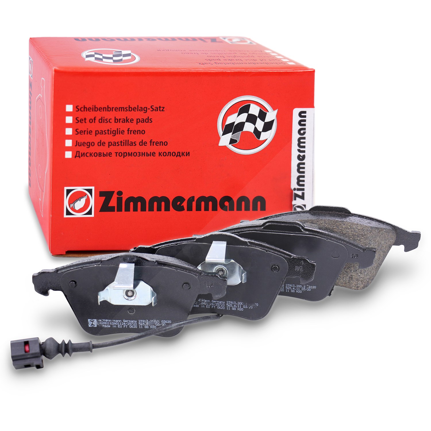 Zimmermann Bremsbelagsatz Vorderachse [Hersteller-Nr. 23913.200.2] für Seat, VW, Audi