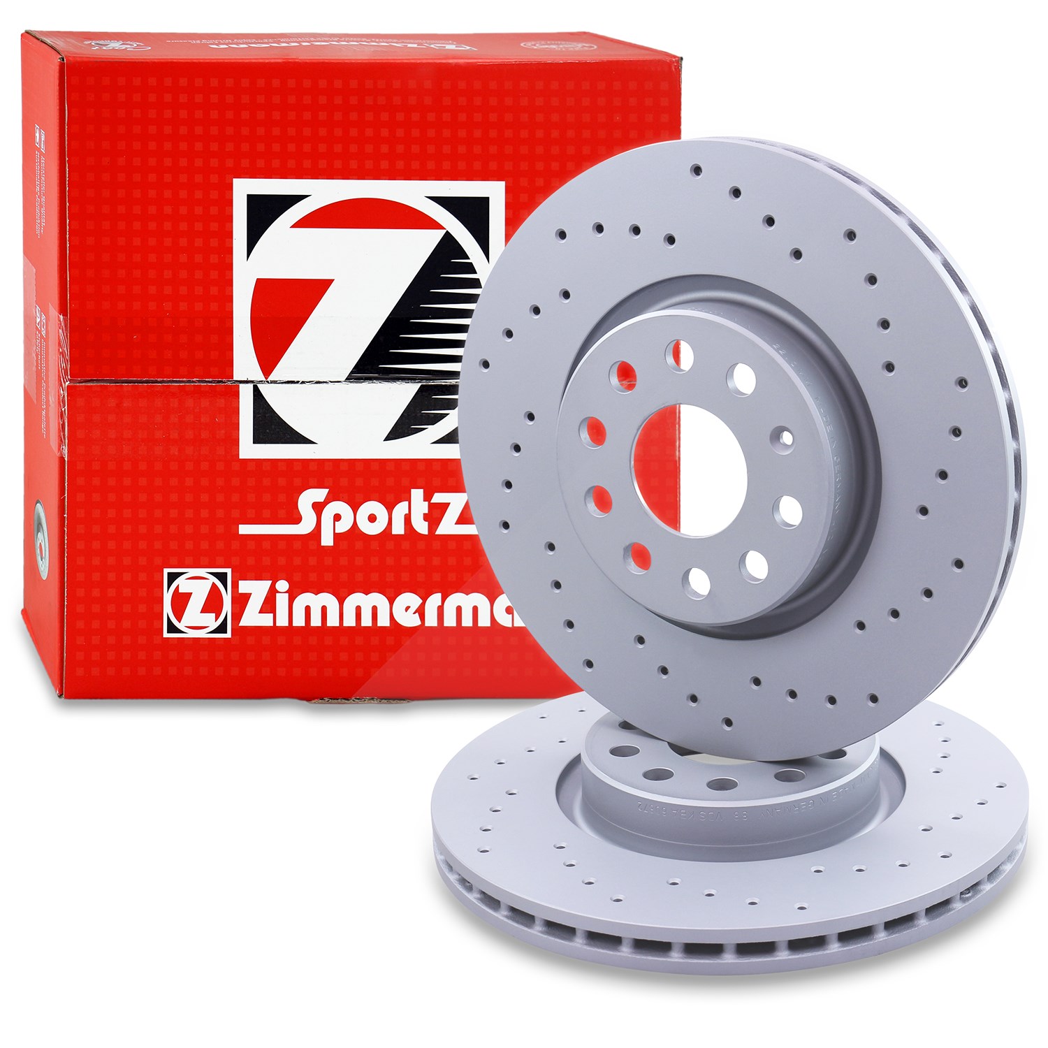 Zimmermann Sport-Bremsscheibe Ø312 belüftet Vorderachse [Hersteller-Nr. 100.3300.52] für VW, Cupra, Audi, Skoda, Seat