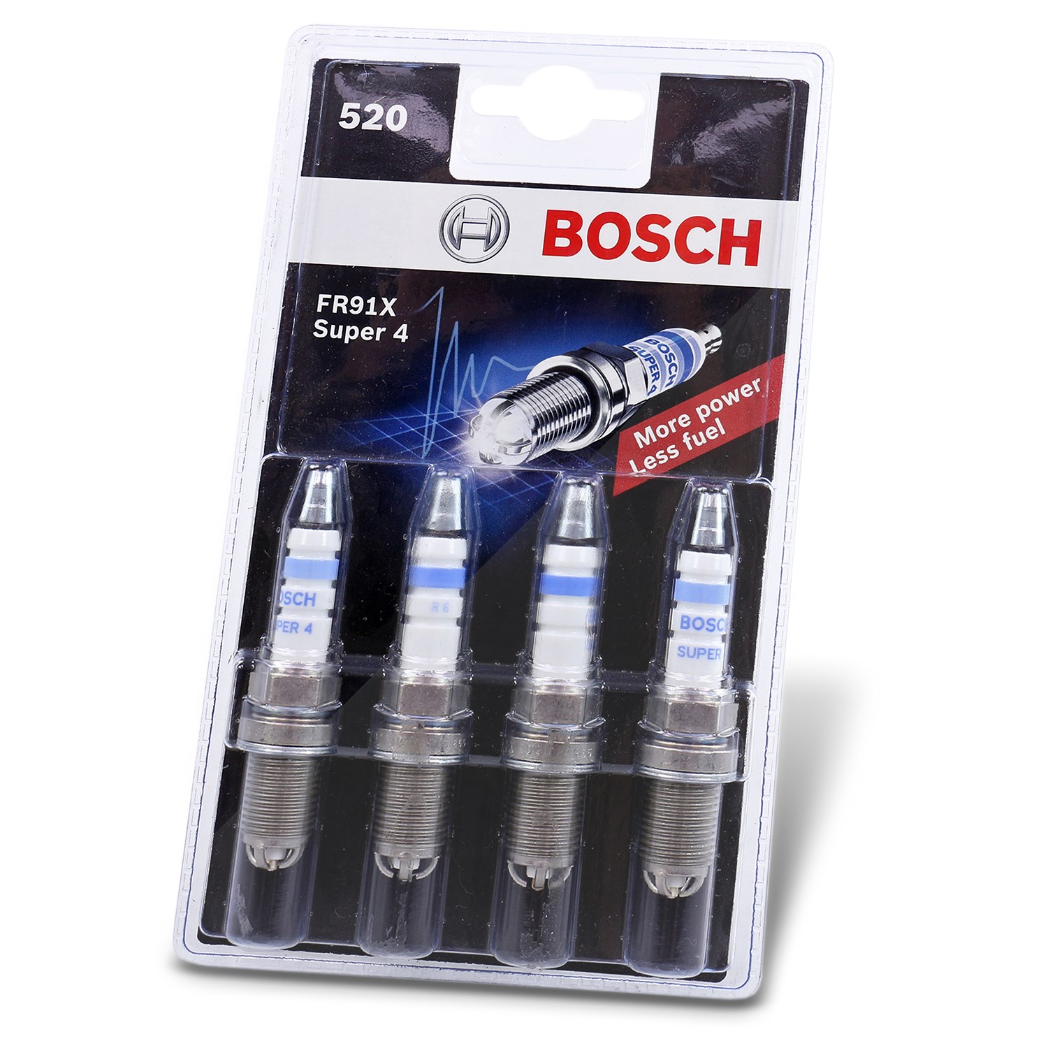 Bosch Zündkerzen 4-er Set [Hersteller-Nr. 0242222804] für Lotus, Subaru, Microcar, Suzuki, Isuzu, Alfa Romeo, Bentley, BMW, Chevrolet, Ford, VW, Dacia