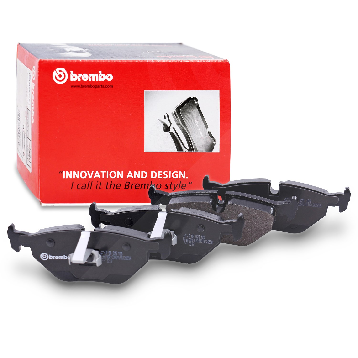 Brembo Bremsbelagsatz Hinterachse [Hersteller-Nr. P06025] für Wiesmann, Mg, Alpina, BMW, Rover